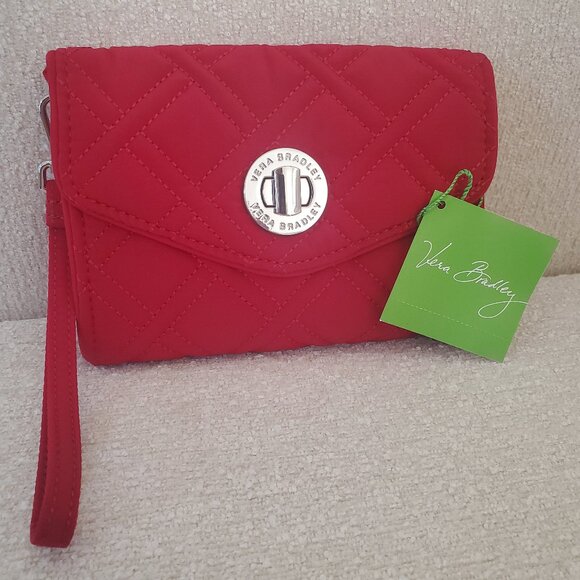 Vera Bradley NWT Smartphone wristlet Tango Red - Picture 1 of 5